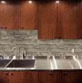 Driftwood Interlocking Pattern Matte 0.24 Inch Recycles Glass Mosaic Tile