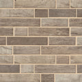 Driftwood Interlocking Pattern Matte 0.24 Inch Recycles Glass Mosaic Tile