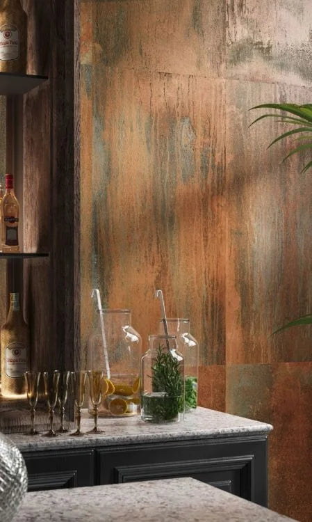 Dripart Copper 24x48 Matte Metal Look Porcelain Tile