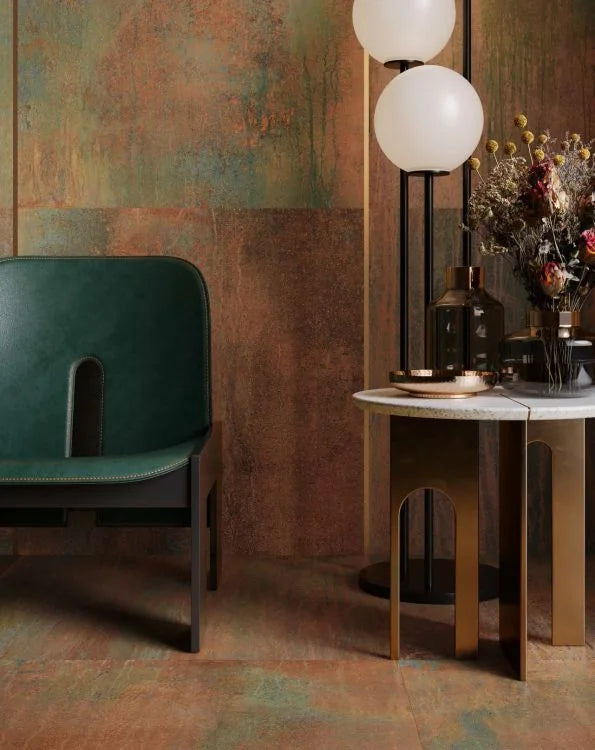 Dripart Copper 24x48 Matte Metal Look Porcelain Tile