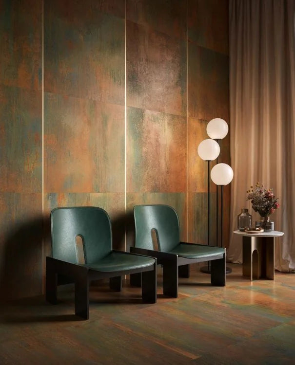 Dripart Copper 24x48 Matte Metal Look Porcelain Tile