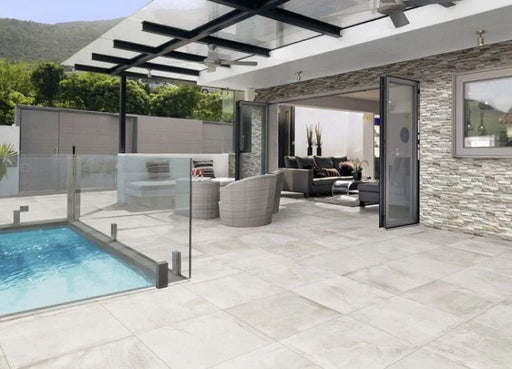Due2 Bianco 24x24 2cm Porcelain Paver