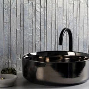 Duende Ice 11.81x11.81 Matte Metal Look Glass Mosaic