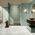 Amazonite Leaves 11.8x11.8 Special Order Porcelain Mosaic
