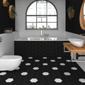 Exa White 5.9x6.7 Hexagon Matte Porcelain Tile