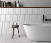 Flat White 3x11.8 Matte Ceramic Tile