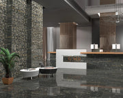 Leonardo Black 35.4x35.4 Porcelain Tile