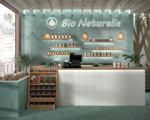 Magnet Exa Mint 5.9x6.7 Hexagon Porcelain Tile