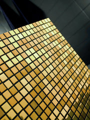 Metalic Gold 11.85x11.85 Metal Mosaic