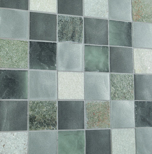 Magma Grey 11.73x11.73 Glass Mosaic