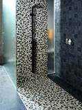 Pebbles Light 12.01x12.4 Glass Mosaic