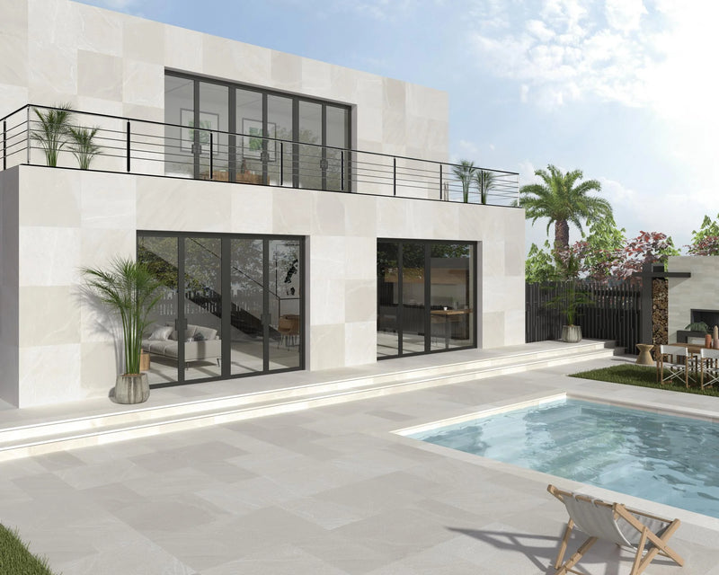 Pietrasanta Ivory 35.4x35.4 Matt Polished Porcelain Tile