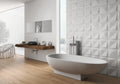 Shapes White 9.8x9.8 Matte Ceramic Mosaic