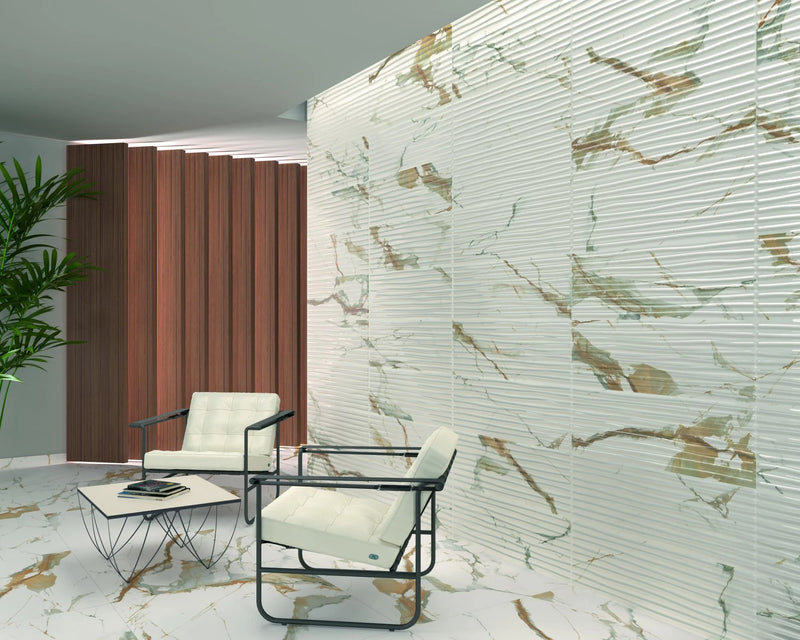 Rodapie Theia Satin 3.1x35.4 Porcelain Baseboard Trim