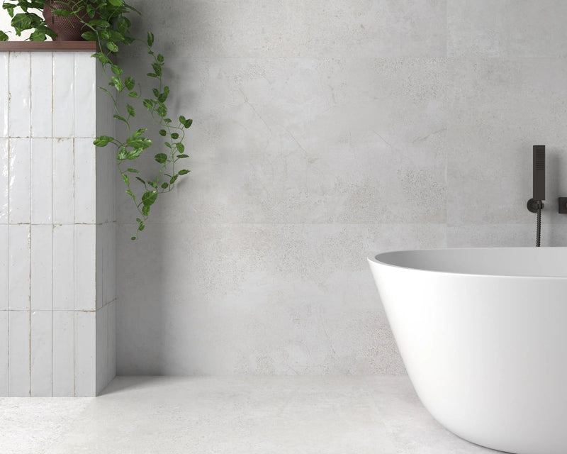 Zement White 35.4x35.4 Matte Porcelain Tile