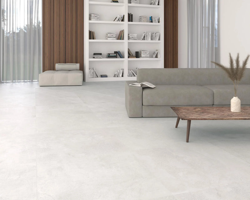 Zement White 35.4x35.4 Matte Porcelain Tile