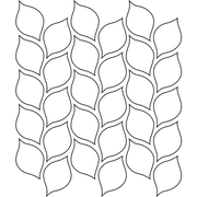 Dunes Ivory Leaves Ceramic/Porcelain Mosaic