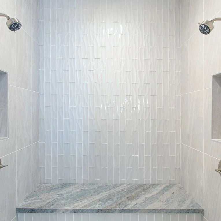 Dunes Pearl 3x12 Flat Ceramic/Porcelain Wall Tile