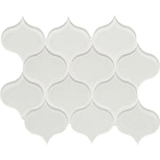 Dunes Pearl Arabesque Glass Mosaic