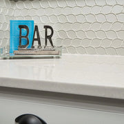 Dunes Pearl Arabesque Glass Mosaic