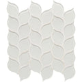 Dunes Pearl Leaves Glass Mosaic