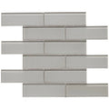 Dunes Pewter 2x6 Staggered Joint Ceramic/Porcelain Mosaic