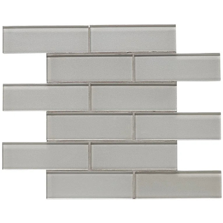 Dunes Pewter 2x6 Staggered Joint Ceramic/Porcelain Mosaic