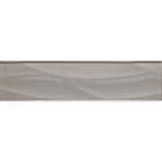 Dunes Glass Series Pewter 3x12 Wave Ceramic/Porcelain Wall Tile