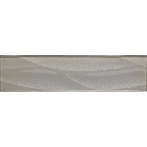 Dunes Glass Series Pewter 3x12 Wave Ceramic/Porcelain Wall Tile