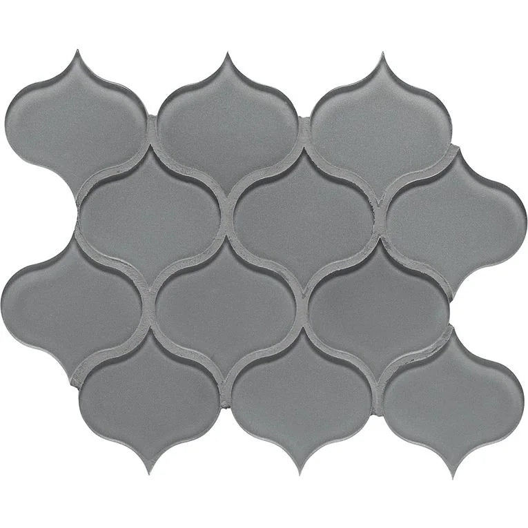 Dunes Platinum Arabesque Ceramic/Porcelain Mosaic