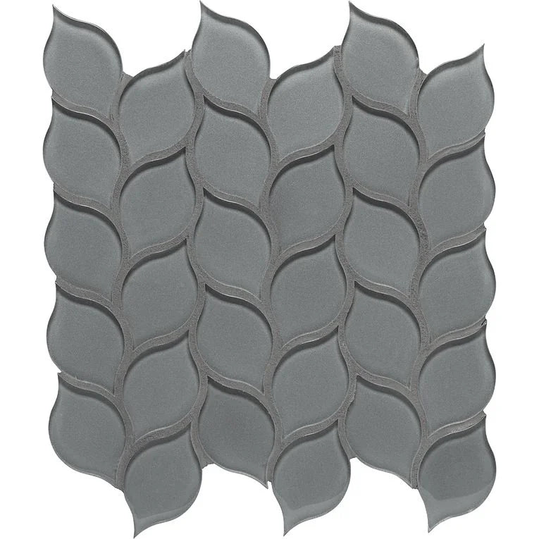 Dunes Platinum Leaves Ceramic/Porcelain Mosaic