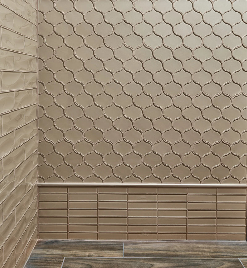 Dunes Sand Leaves Ceramic/Porcelain Mosaic