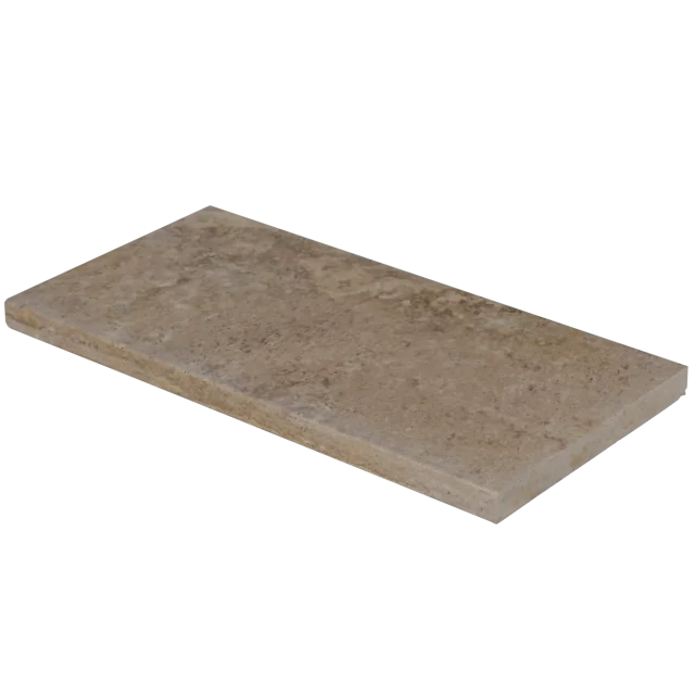 Durango 12x24 3cm Tumbled Eased Edge Travertine Pool Coping