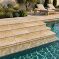 Durango 12x24 3cm Tumbled Eased Edge Travertine Pool Coping — Swimming Pool pool step edge