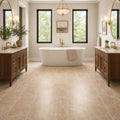 Durango 12x24 Honed Travertine Tile — Bathroom floor