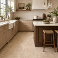 Durango 12x24 Honed Travertine Tile — Kitchen floor