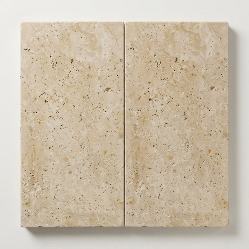 Durango 12x24 Pool Coping 5cm Eased Edge Travertine Paver close-up