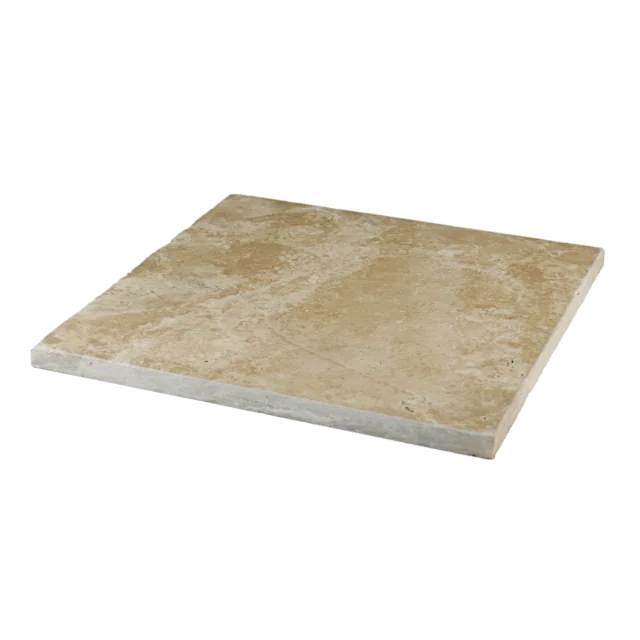 Durango 24x24 3cm Brushed & Lightly Chiseled Travertine Paver