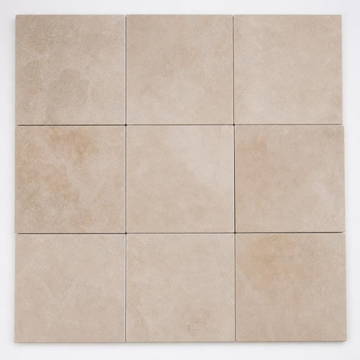 Durango Cream 12x12 Honed Travertine Tile close-up