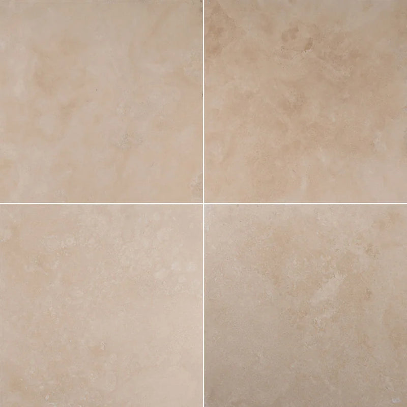 Durango Cream 18x18 Honed-Filled Travertine Tile