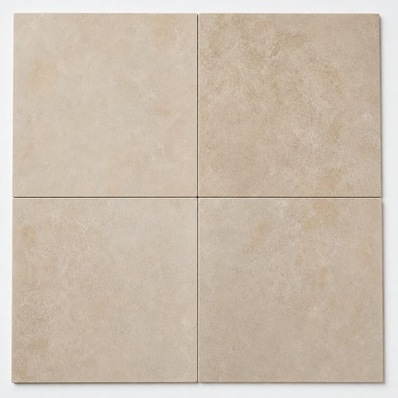 Durango Cream 18x18 Honed-Filled Travertine Tile close-up