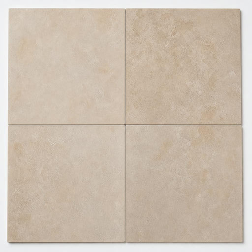 Durango Cream 18x18 Honed-Filled Travertine Tile close-up