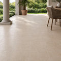 Durango Cream 18x18 Honed-Filled Travertine Tile — Covered Patio floor