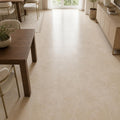 Durango Cream 18x18 Honed-Filled Travertine Tile — Dining Room floor