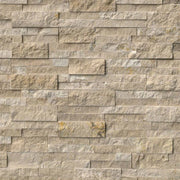 Durango Cream 6x24 Panel Splitface Travertine Ledger Stone