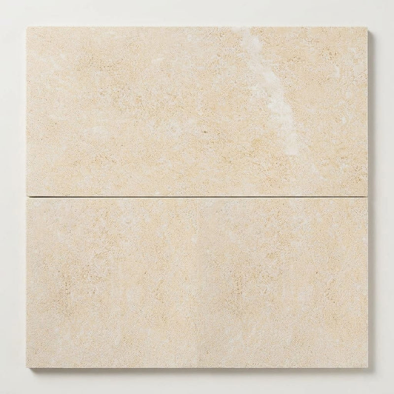 Durango / Paredon (Mexican) - Cross Cut Durango Travertine 12x24 Filled & Honed Travertine Tile close-up