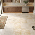 Durango / Paredon (Mexican) - Cross Cut Durango Travertine 16x16 Filled & Honed Travertine Tile — Kitchen floor