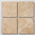 Durango / Paredon (Mexican) - Cross Cut Durango Travertine 16x16 Tumbled Travertine Tile close-up