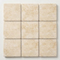 Durango / Paredon (Mexican) - Cross Cut Durango Travertine 8x8 Tumbled Travertine Tile close-up