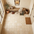 Durango / Paredon (Mexican) - Cross Cut Durango Travertine 8x8 Tumbled Travertine Tile — Mudroom floor